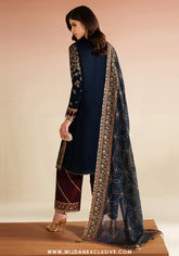 Jazmin Unstitched Velvet Embroidered Formal Vogue - 2025 VVF D-07